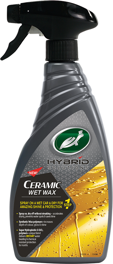 Turtle Wax HS Ceramic Wet Wax 500ml sprayflaske bilvoks for glans og beskyttelse