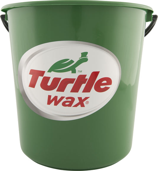 Grøn Turtle Wax vaskespand, 10 liter, med logo i midten