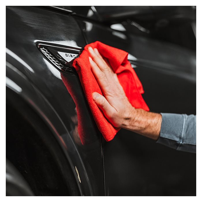 Rød Hi-Tech Finishing Mikrofiberklud - 40x40cm