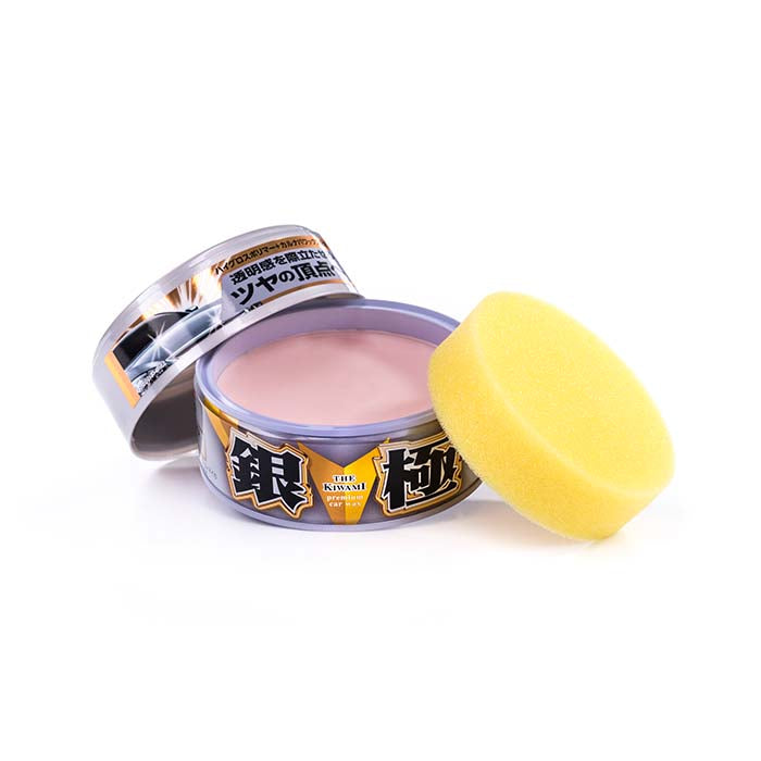 Soft99 Extreme Gloss Silver Hard Wax 200gr med påføringsapplikator