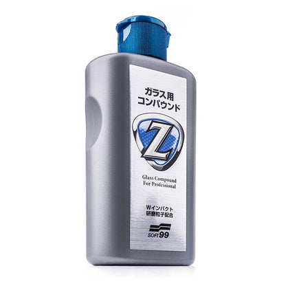 Soft99 Glass Compound Z 100ml flaske, polermiddel til forrude og glascoating