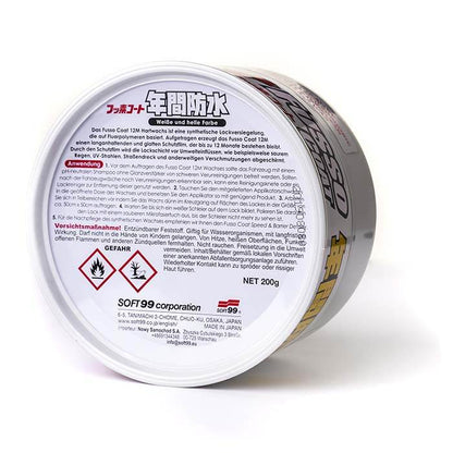 Soft99 Fusso Coat, 12 Måneders Voks Lys - 200g