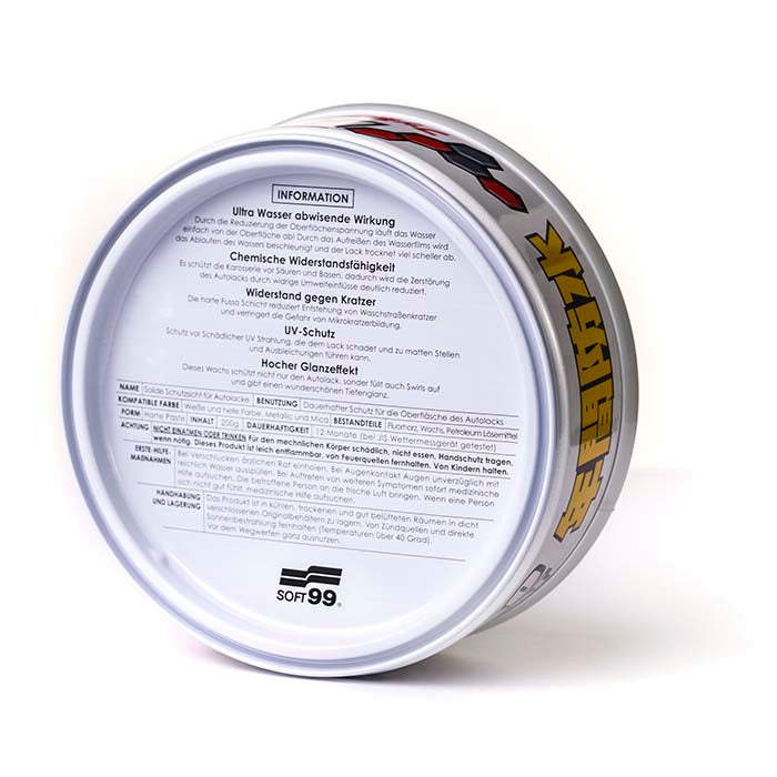 Soft99 Fusso Coat, 12 Måneders Voks Lys - 200g