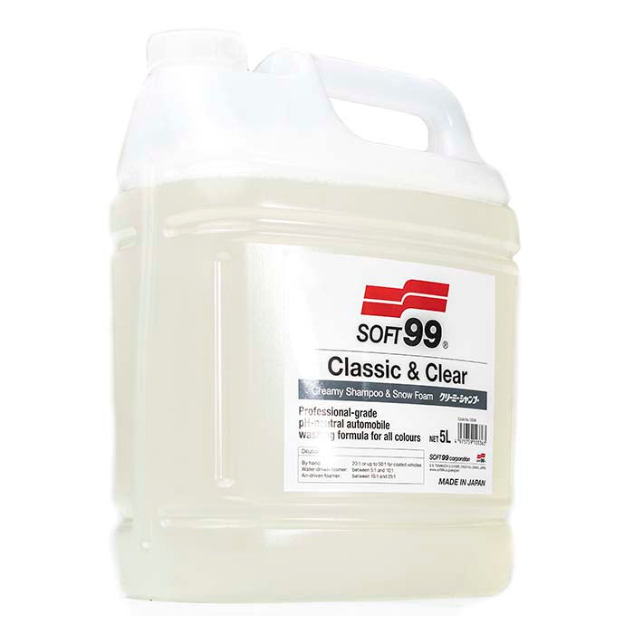 Soft99 Classic & Clear - Creamy Shampoo & Snow Foam 5L produktbillede