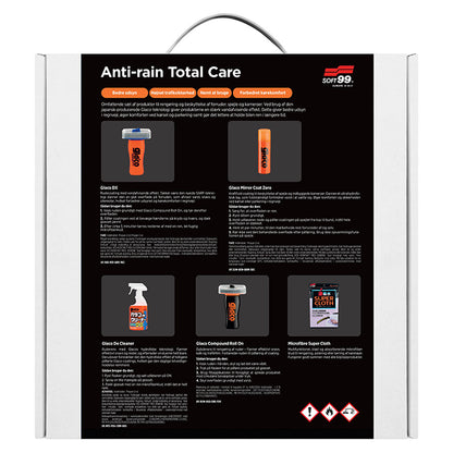 Soft99 Glaco Anti-regen Total Care kit beskrivelse af fordele
