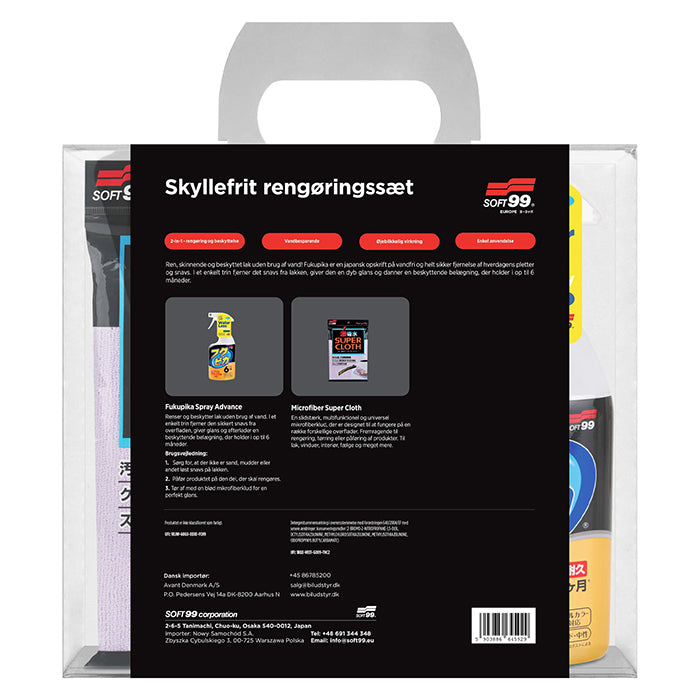 Waterless cleaning kit