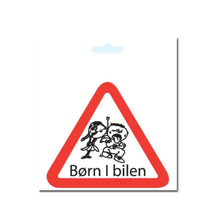 Børn i bilen klistermærke - 15x15xm